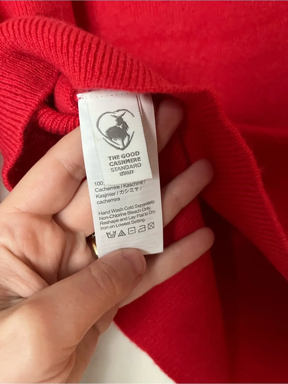 J. Crew Red Cashmere Crewneck Sweater NWT